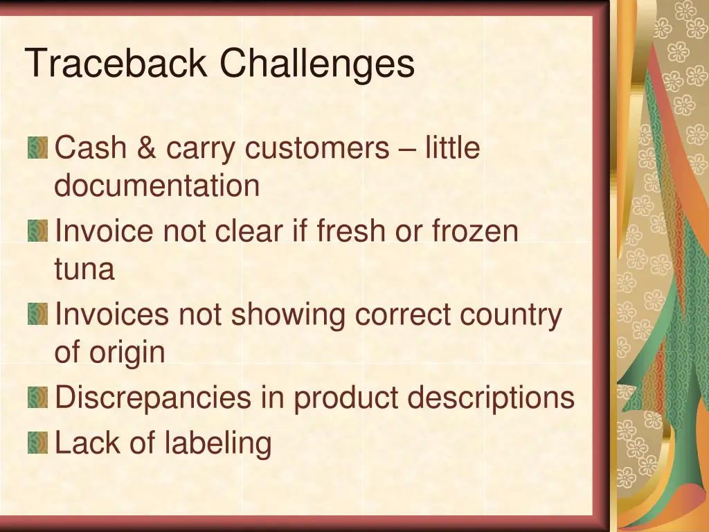 traceback challenges