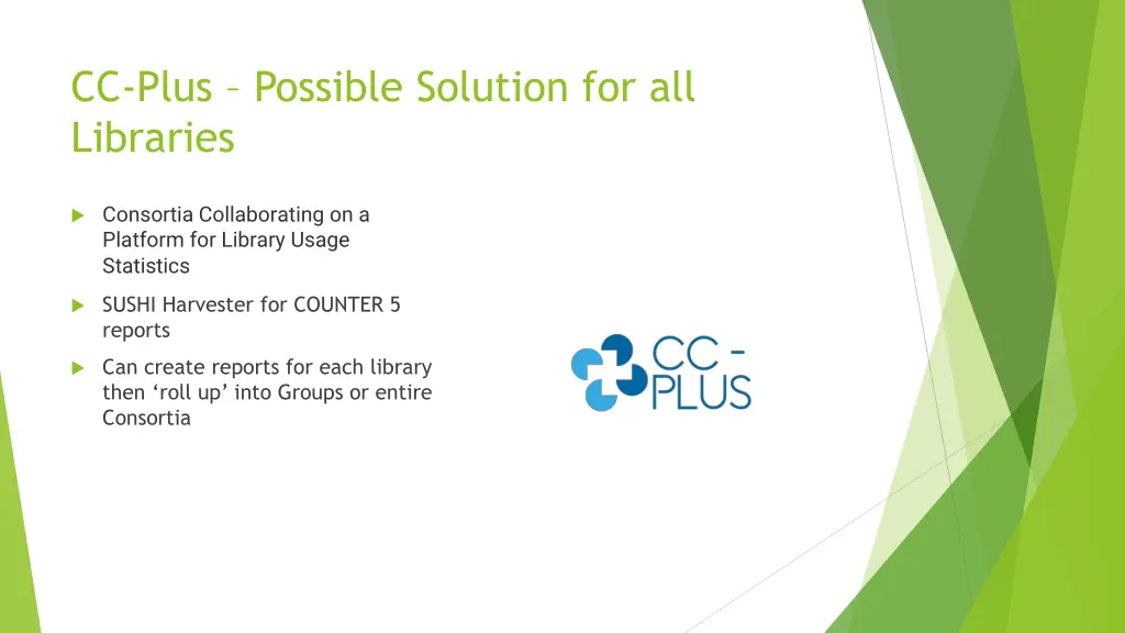 cc plus possible solution for all libraries