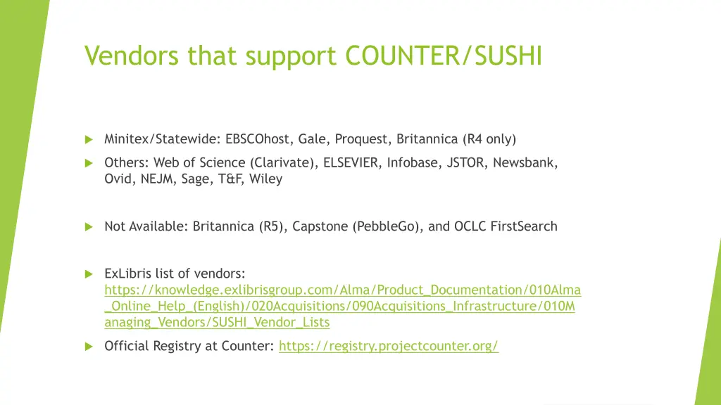 vendors that support counter sushi