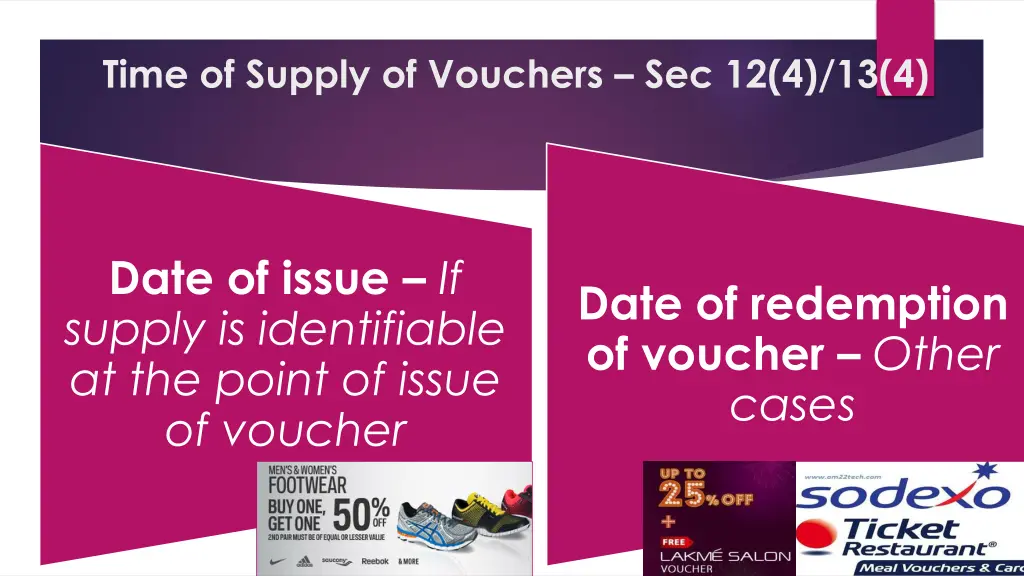 time of supply of vouchers sec 12 4 13 4