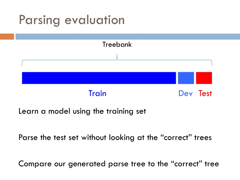 parsing evaluation 1