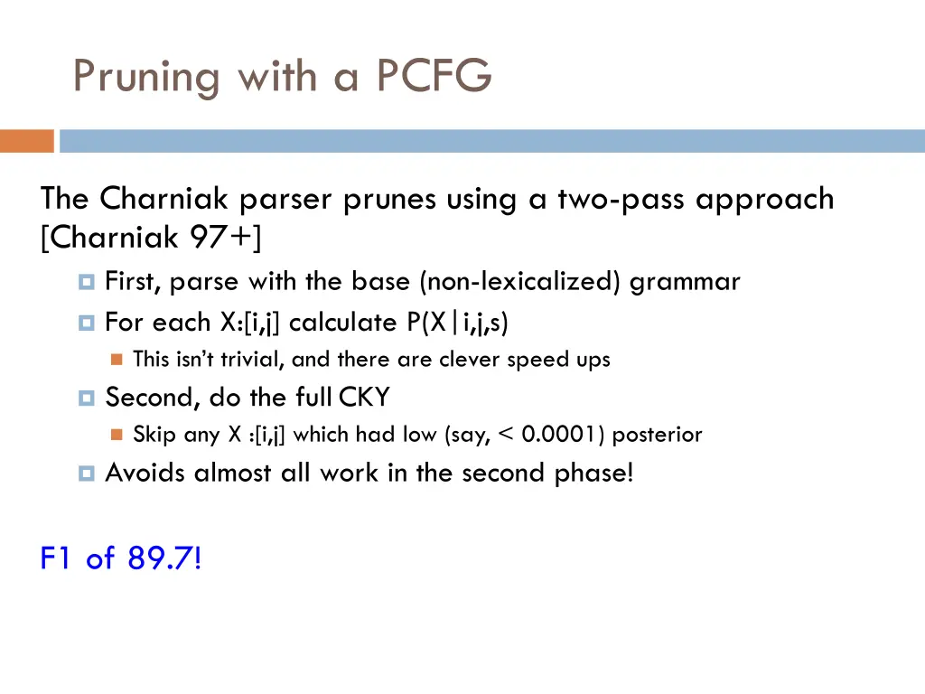 pruning with a pcfg