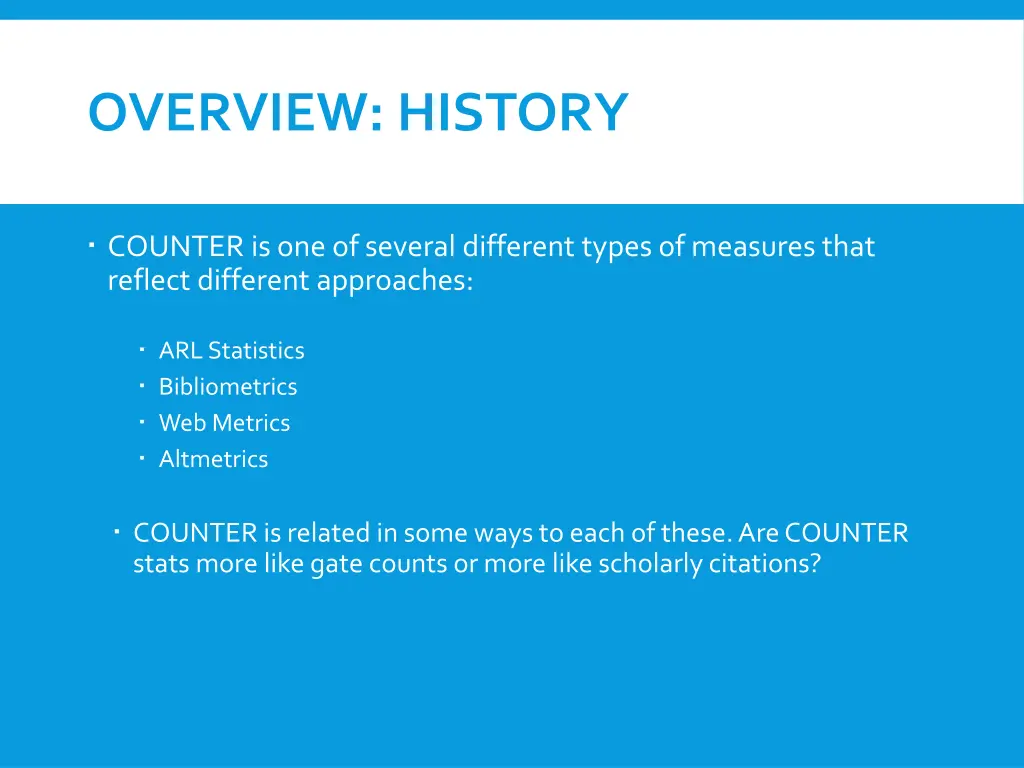 overview history