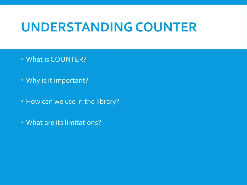 understanding counter