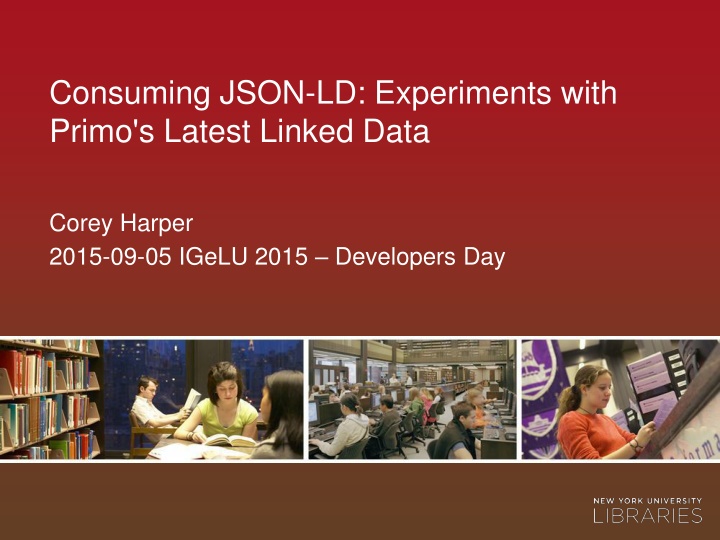 consuming json ld experiments with primo s latest