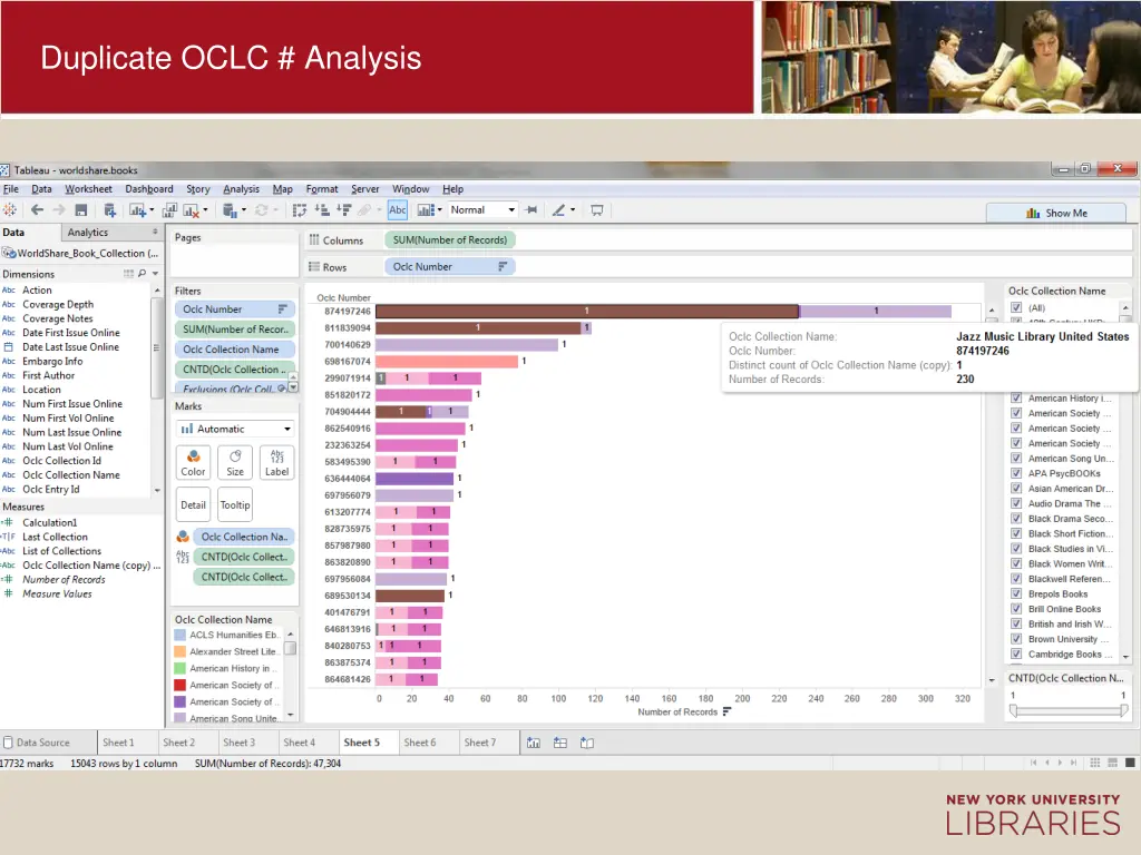 duplicate oclc analysis