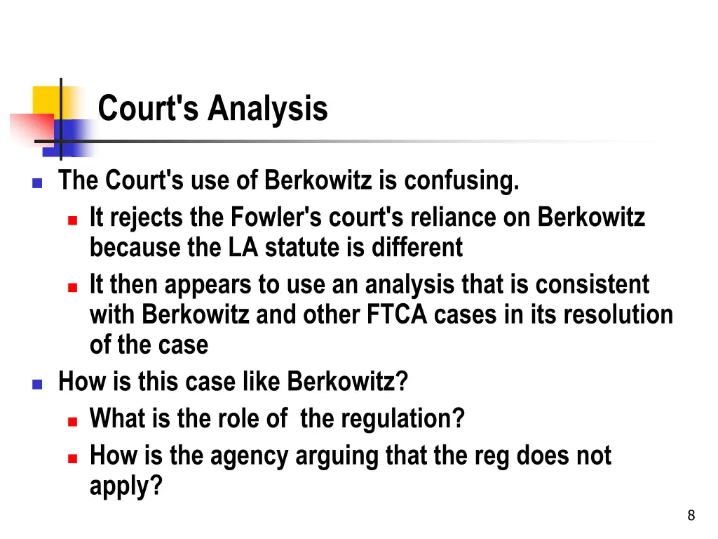 court s analysis