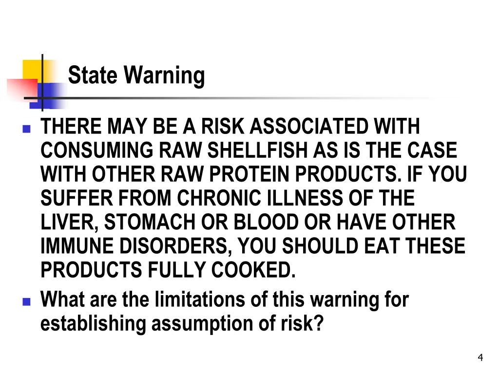 state warning