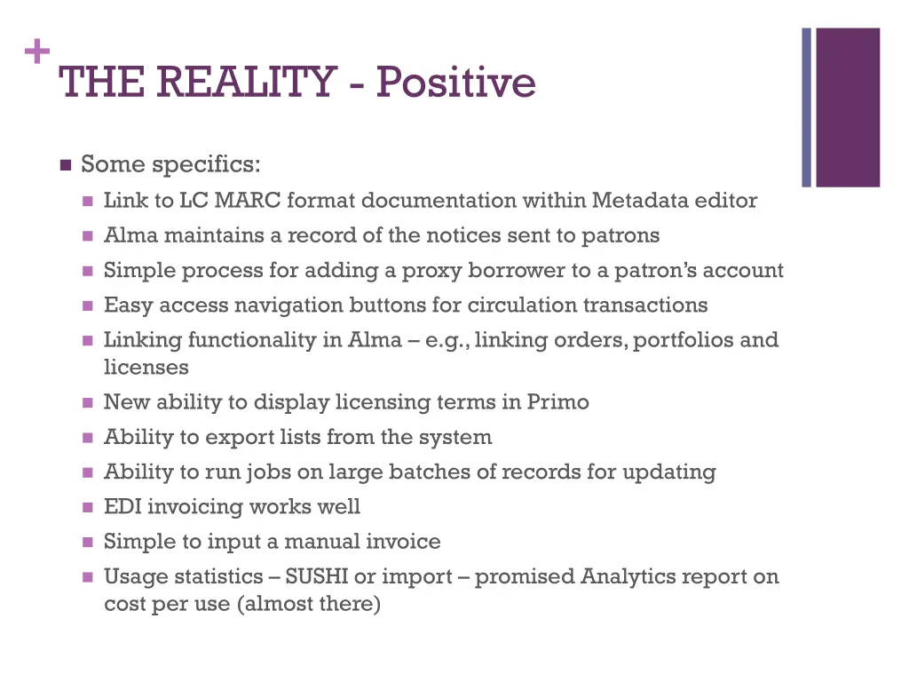 the reality positive 1