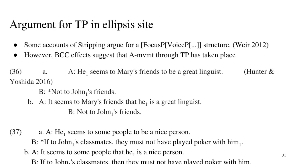 argument for tp in ellipsis site