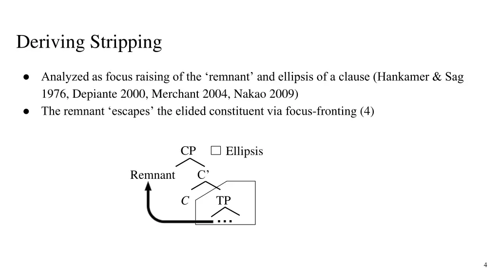 deriving stripping