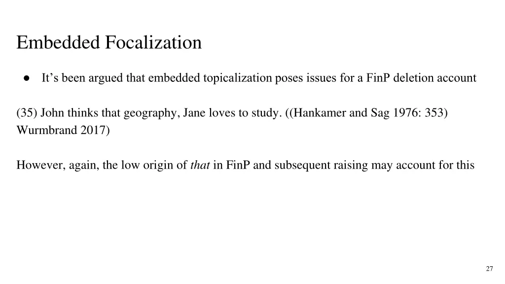 embedded focalization