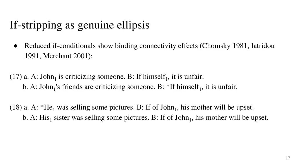 if stripping as genuine ellipsis 3