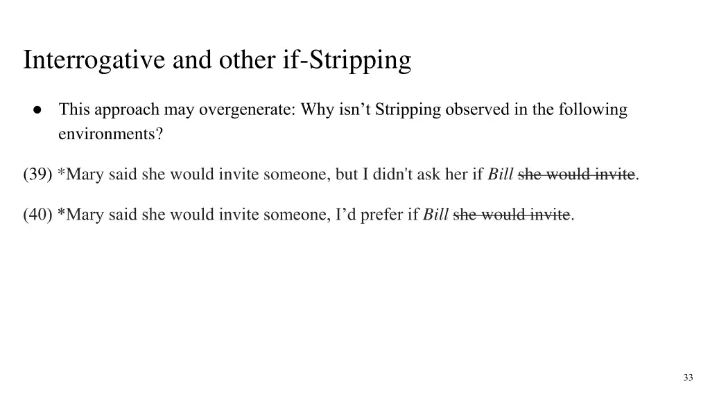 interrogative and other if stripping