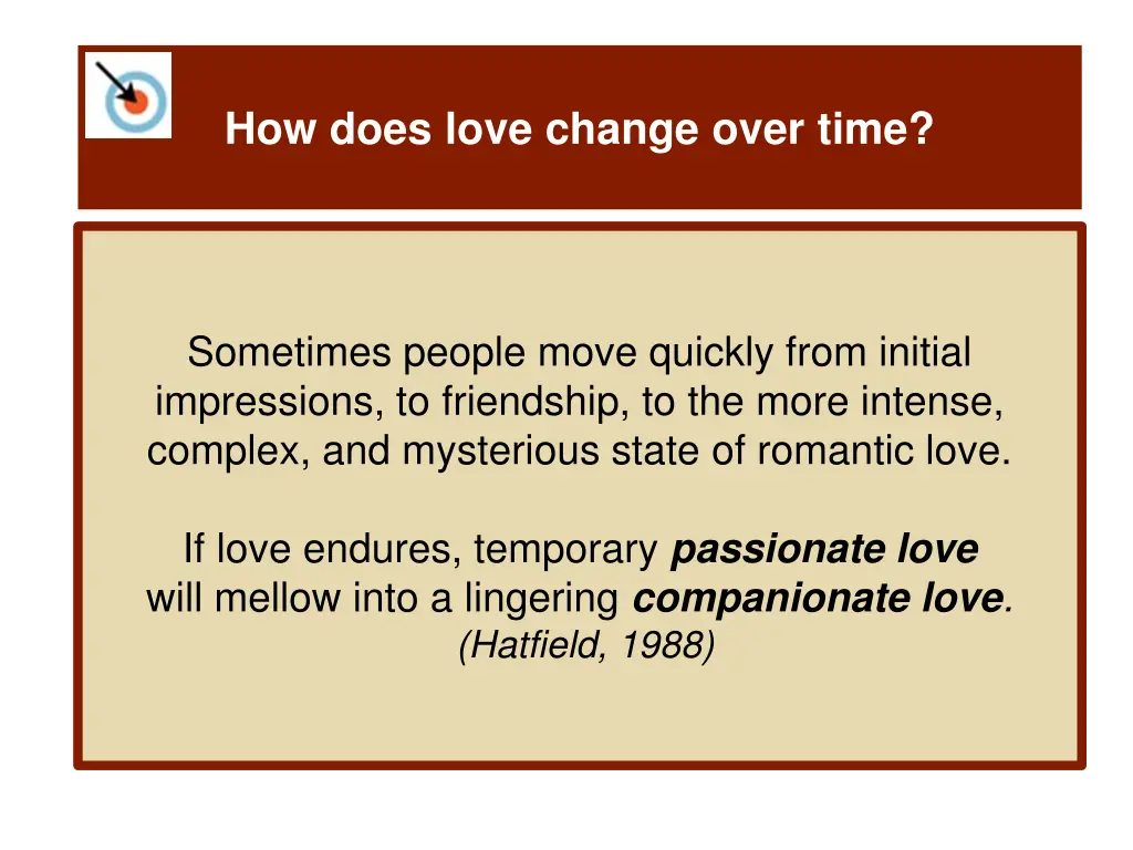 how does love change over time