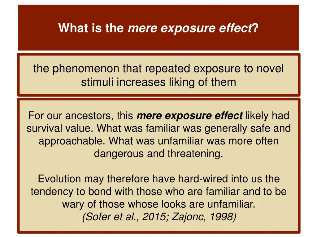 what is the mere exposure effect