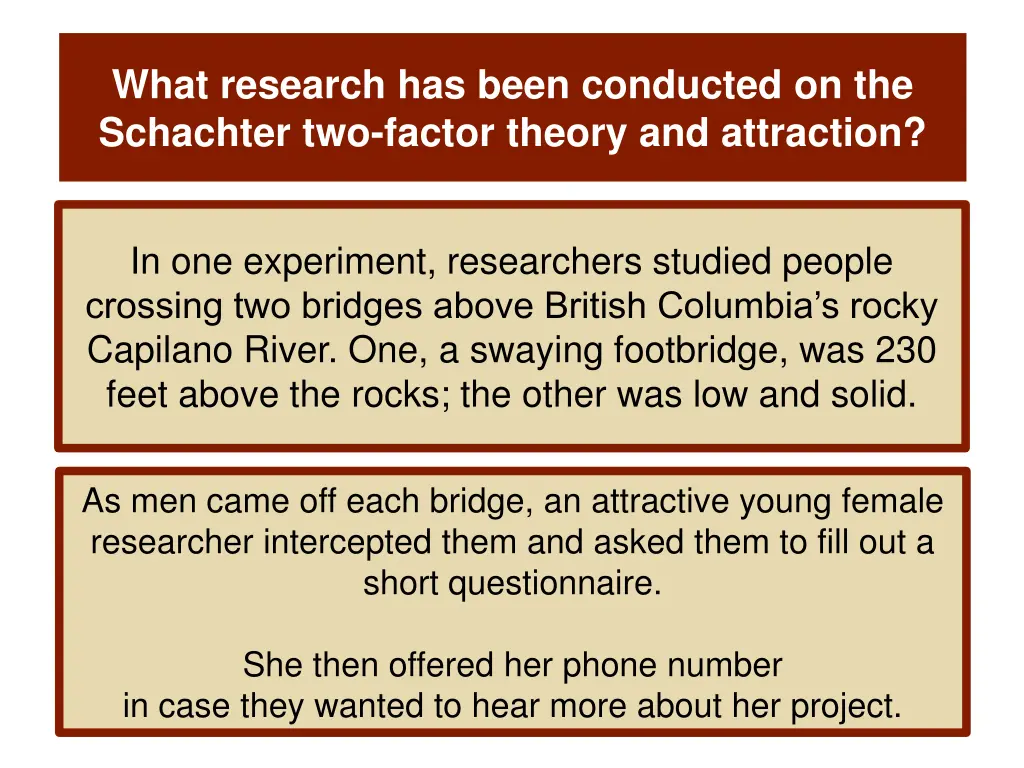 what research has been conducted on the schachter