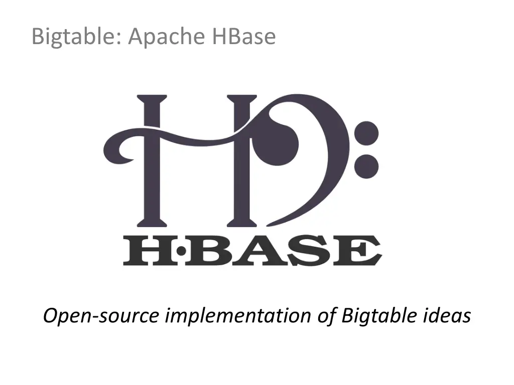 bigtable apache hbase