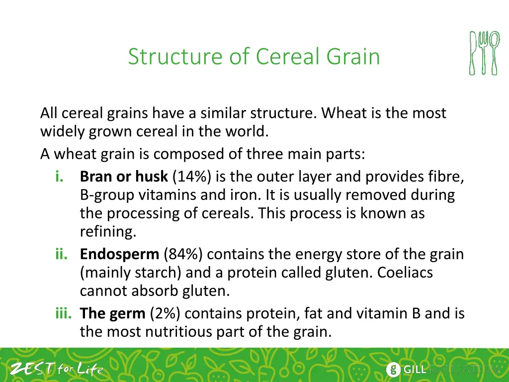 structure of cereal grain