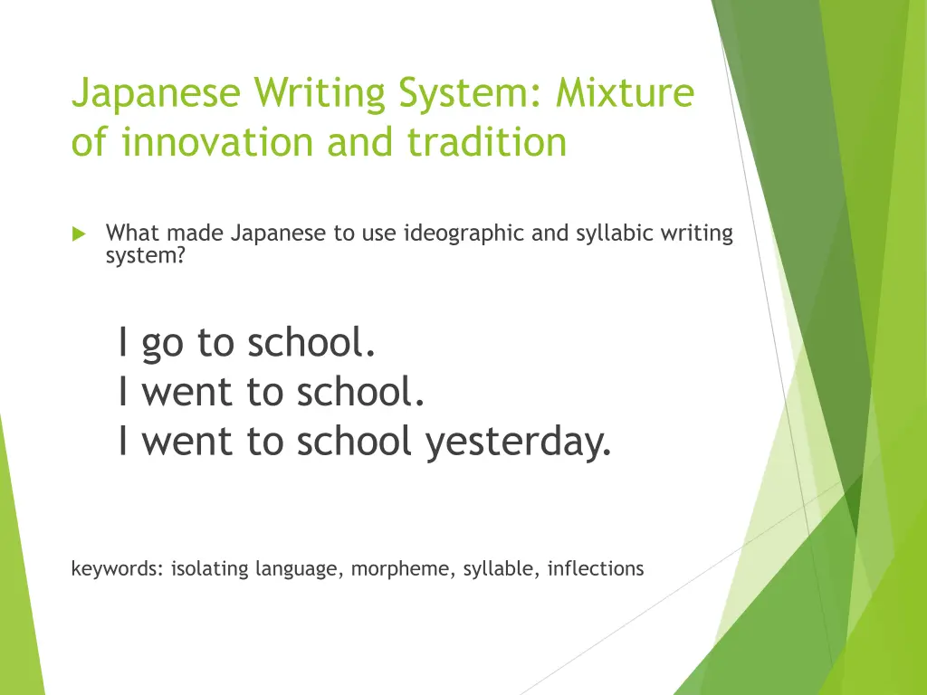 japanese writing system mixture of innovation