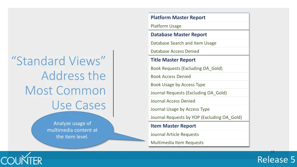 platform master report 5