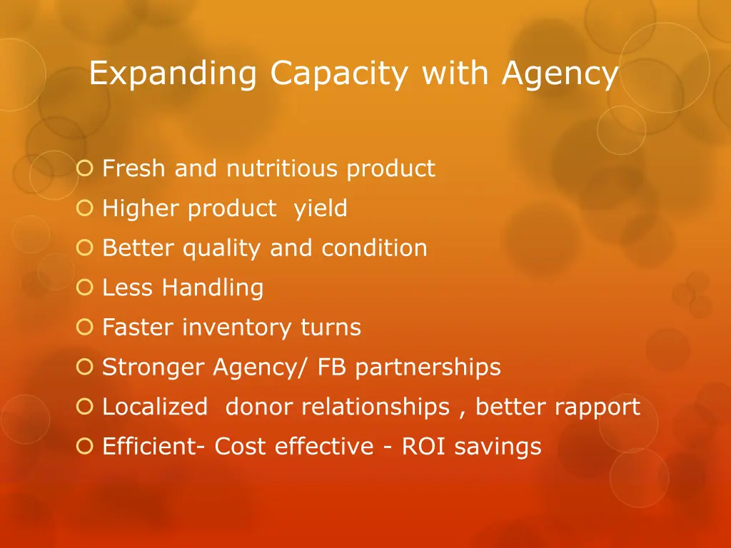 expanding capacity with agency