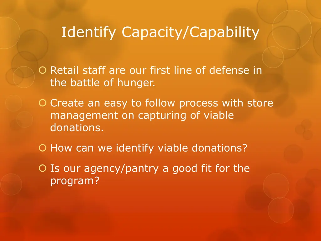 identify capacity capability