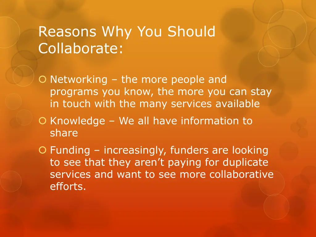 reasons why you should collaborate