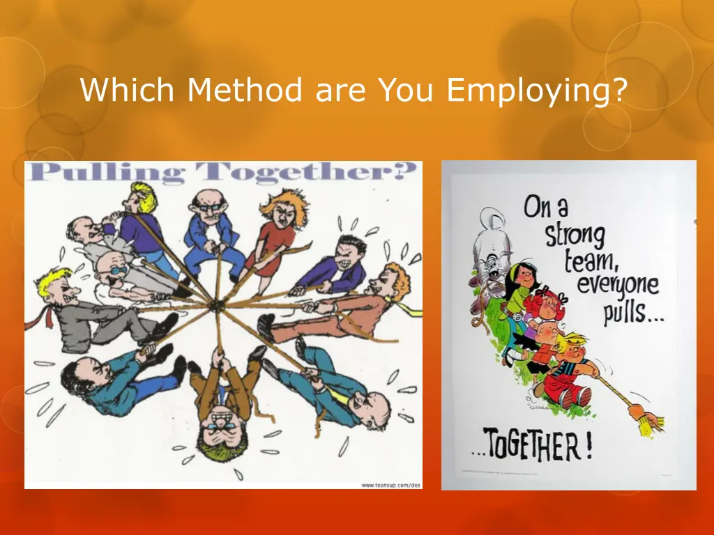 which method are you employing