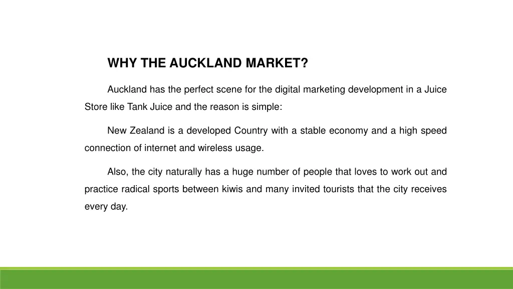 why the auckland market 1