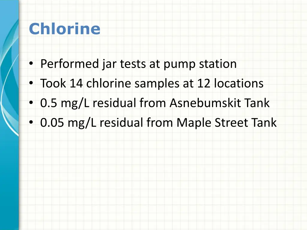 chlorine