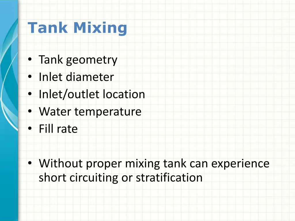 tank mixing