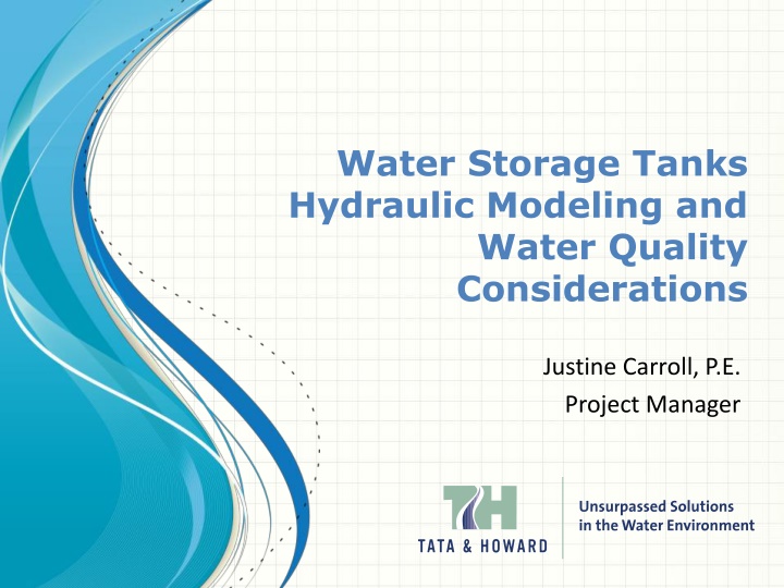 water storage tanks hydraulic modeling and water