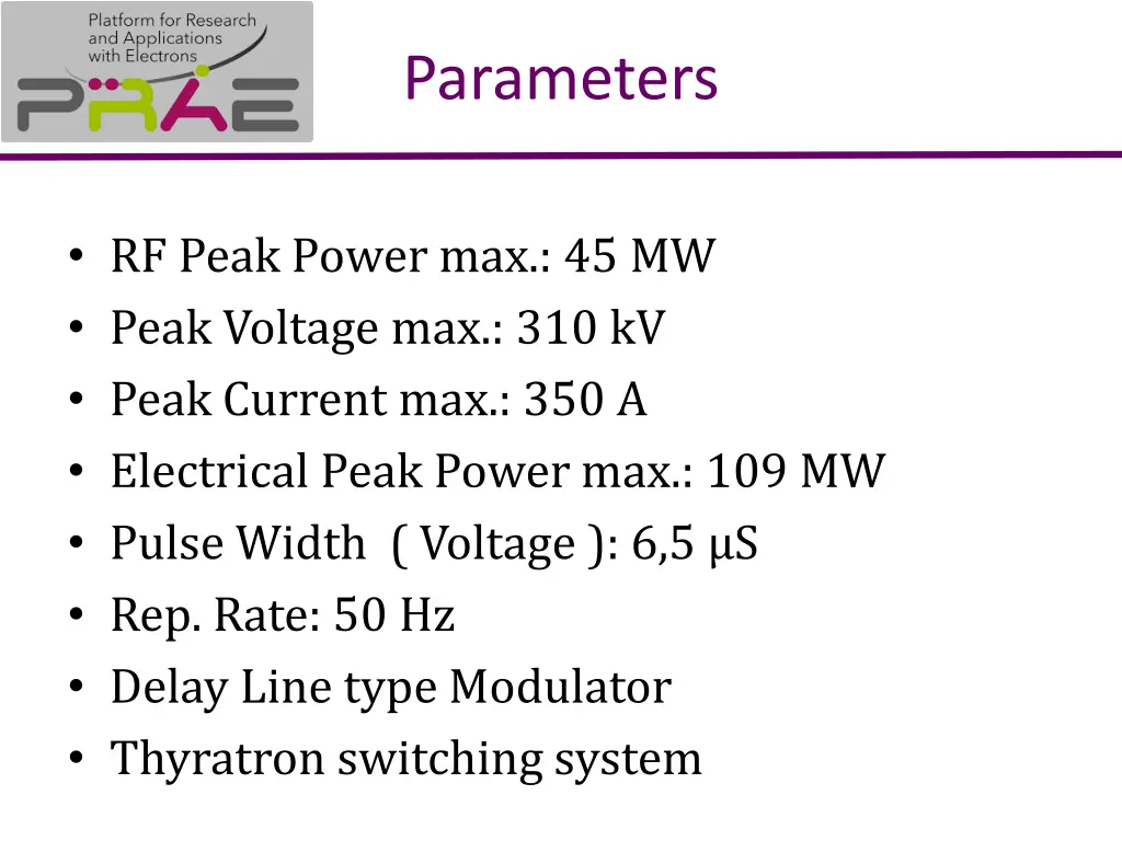 parameters