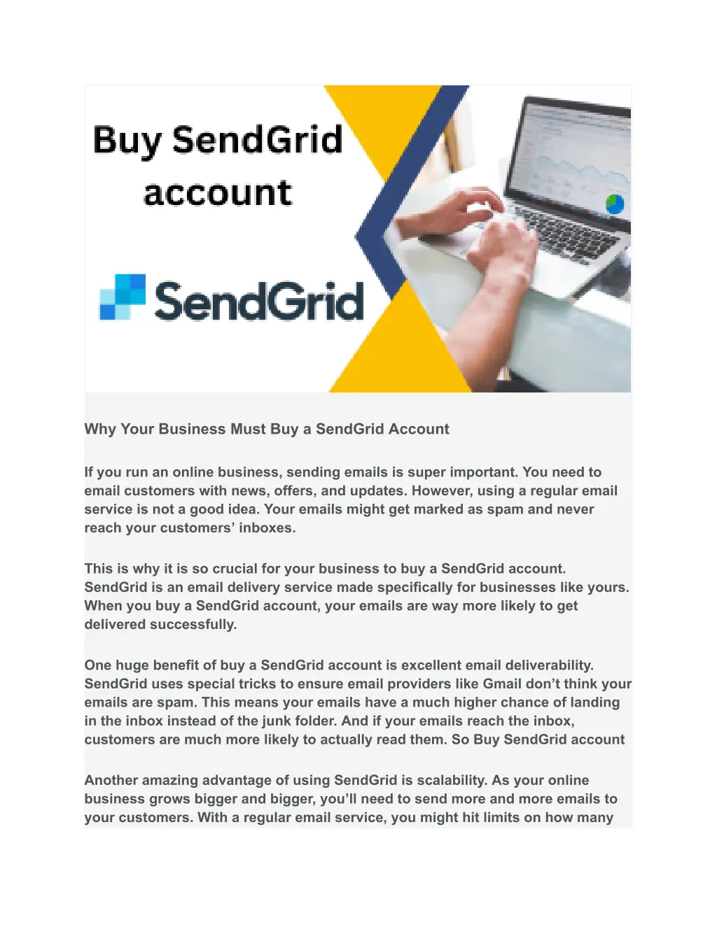 why your business must buy a sendgrid account