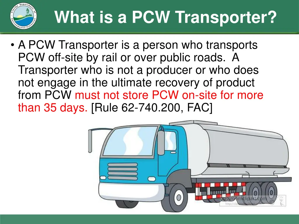 what is a pcw transporter