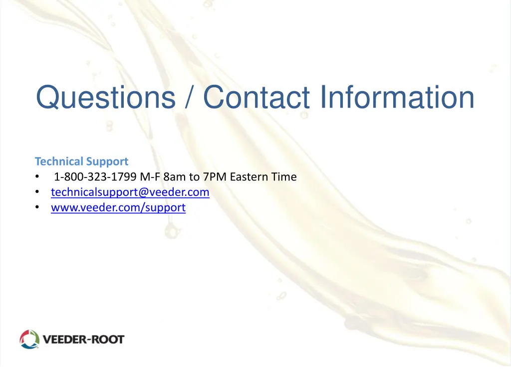 questions contact information