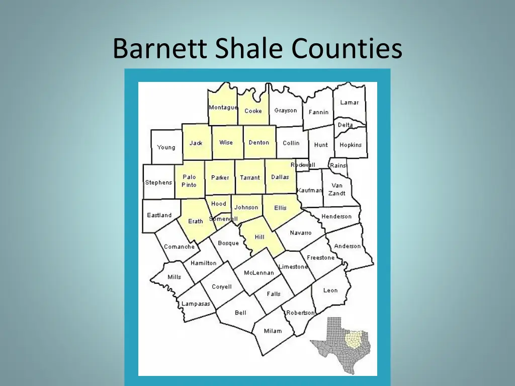 barnett shale counties