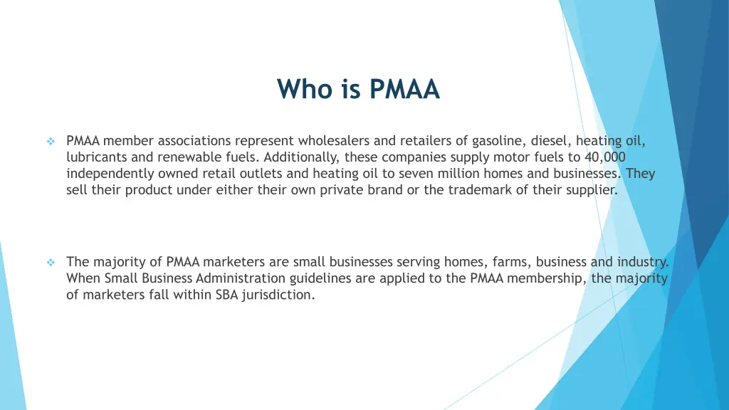 who is pmaa