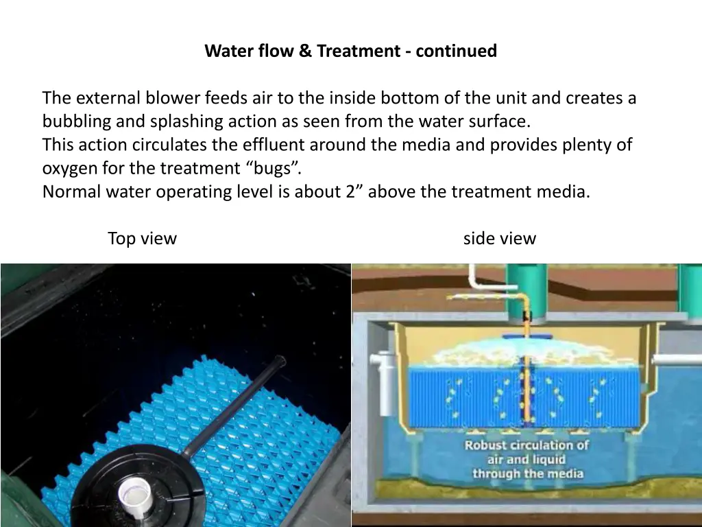 water flow treatment continued