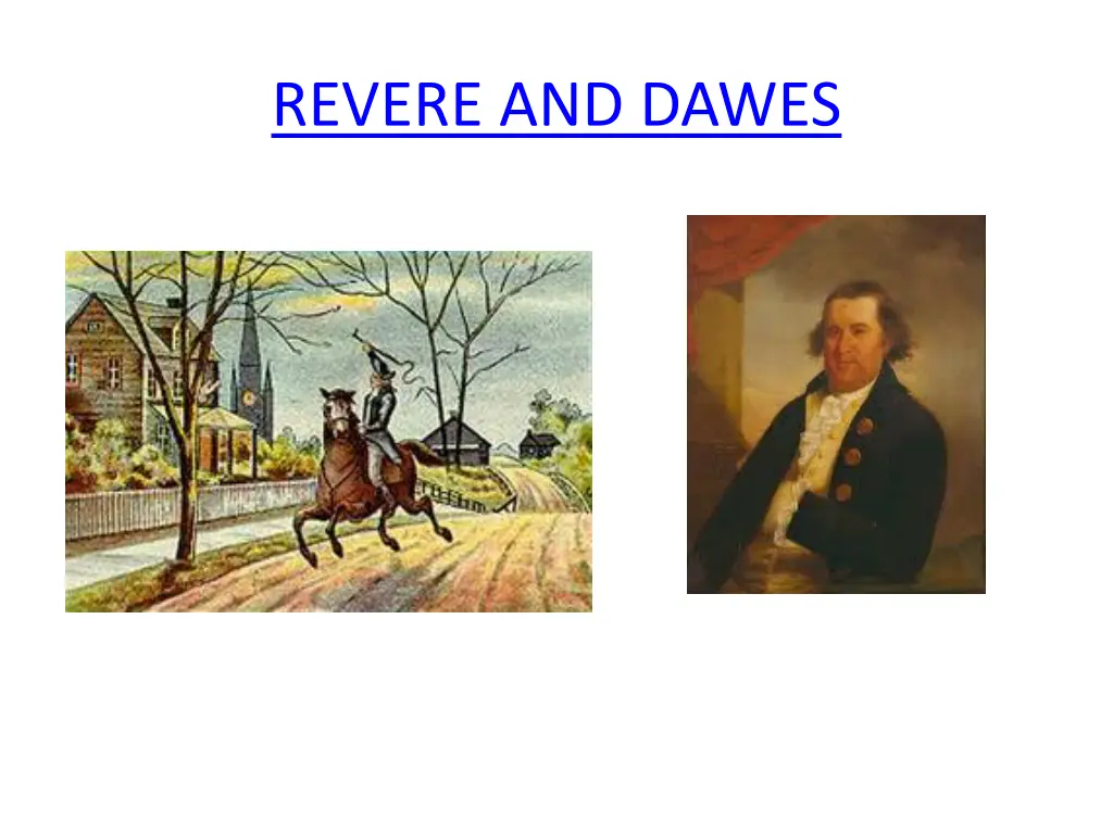 revere and dawes