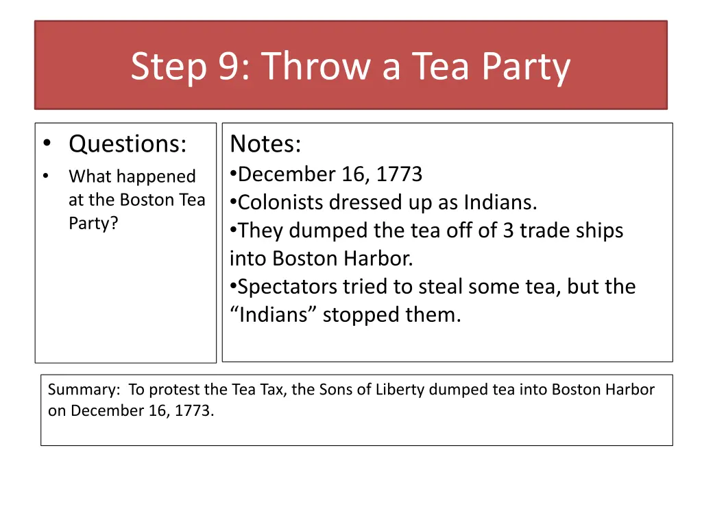 step 9 throw a tea party