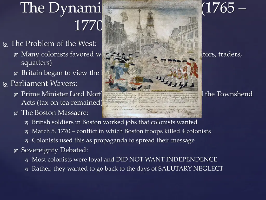 the dynamics of rebellion 1765 1770 continued 1