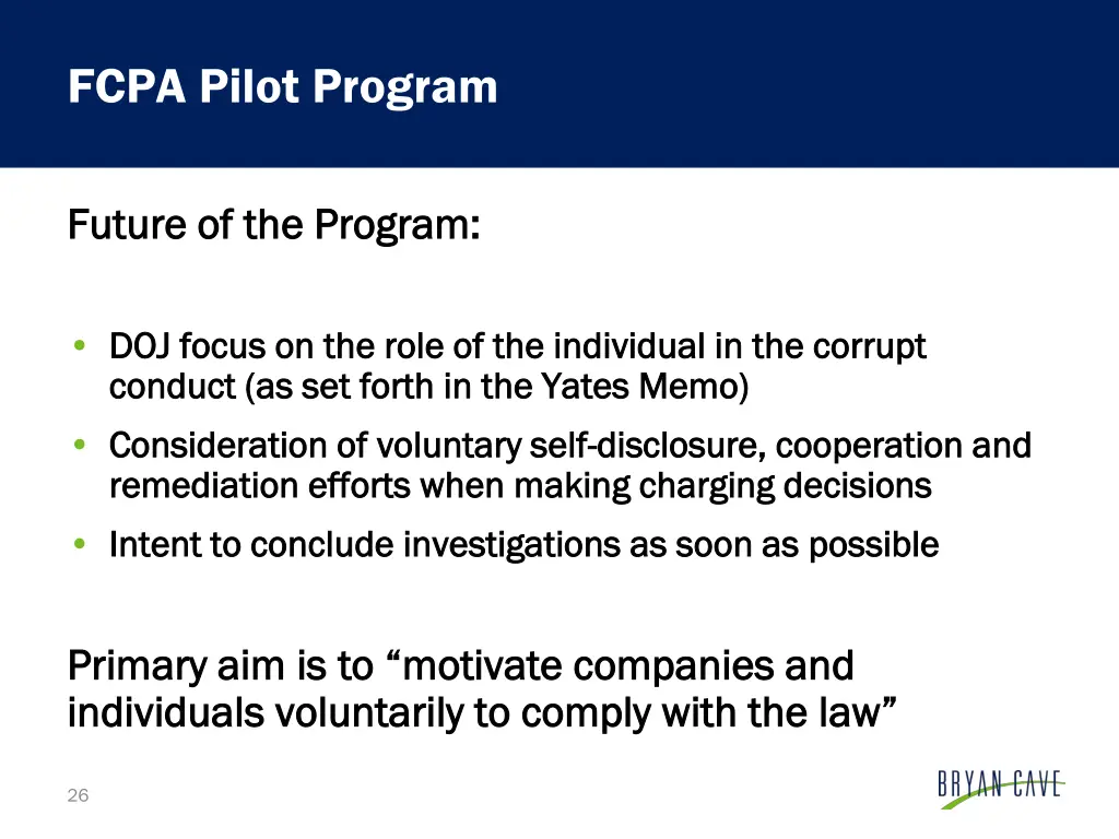 fcpa pilot program 3