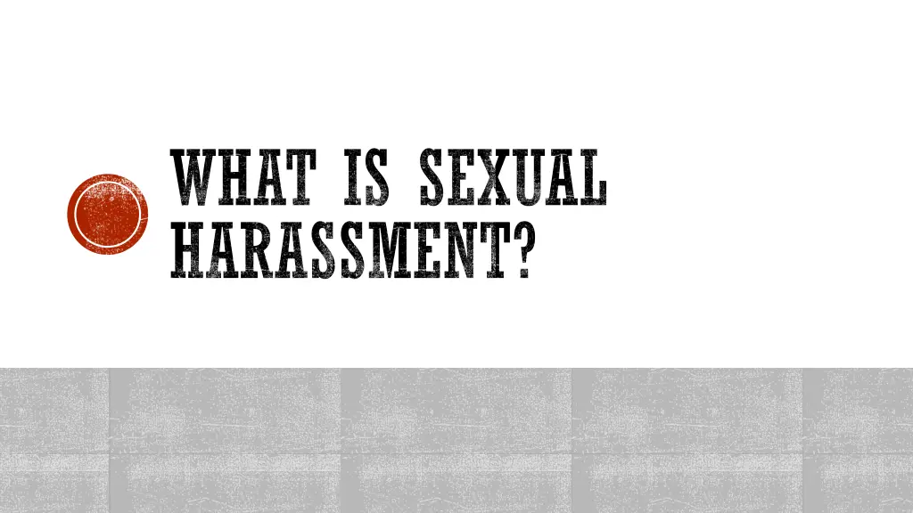 what is sexual harassment