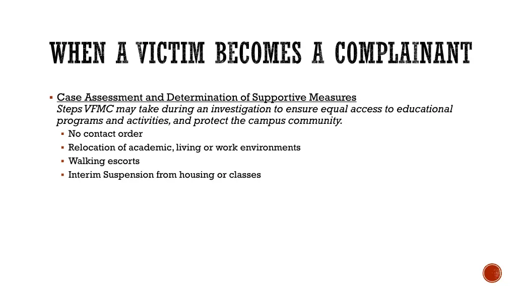 when a victim becomes a complainant 1