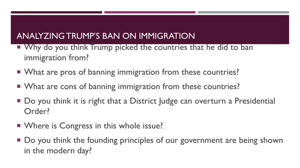 analyzing trump s ban on immigration