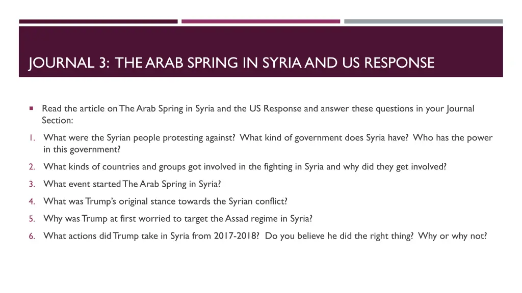 journal 3 the arab spring in syria and us response