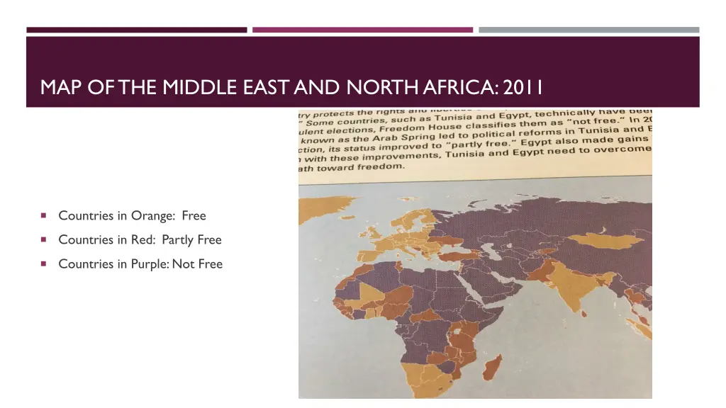 map of the middle east and north africa 2011