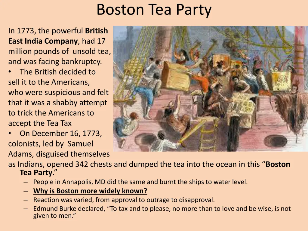 boston tea party